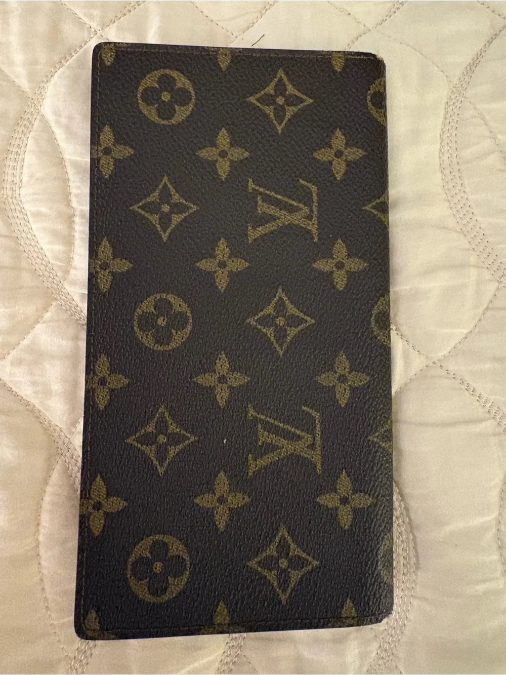 Louis Vuitton Brown Monogram Checkbook and credit card holder